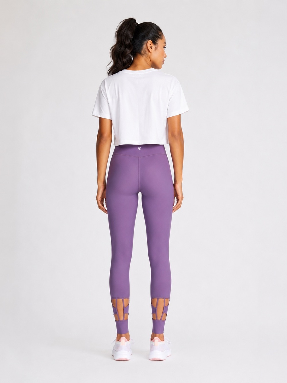Johnny Was High Waist Cutout leggings in Mauve Size M
